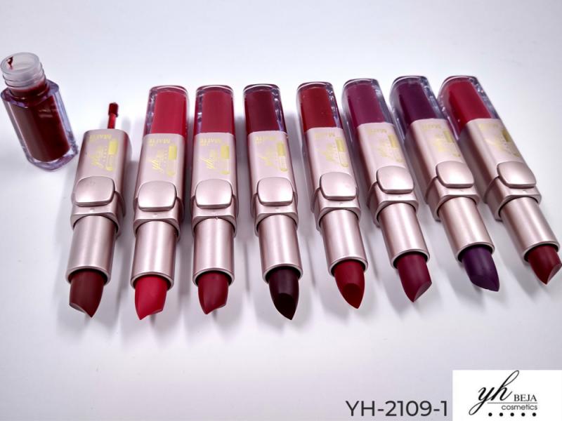 LABIAL EN BARRA YH BEJA LIPSTICK DOBLE YH-2109-1