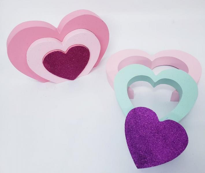 PIEZAS MADERA CORAZON