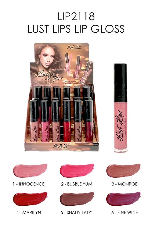 LABIAL LIQUIDO AMUSE LUST LIPS LIP GLOSS LIP2118 DESC* DESC*