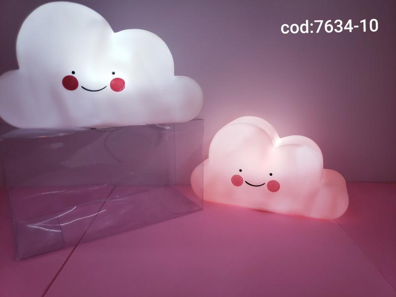 LAMPARA NUBE ROSADO Y BLANCO 1PCS