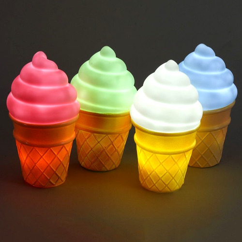 LAMPARA HELADO BLANCO, ROSADO, AZUL Y AMARILLO 1PCS
