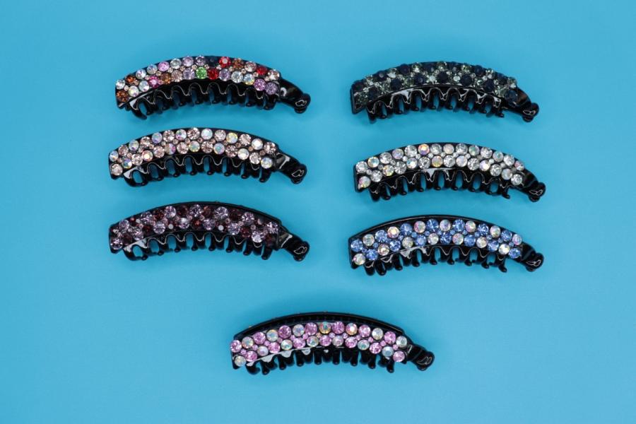 BANANA PARA CABELLO COLORES SURTIDOS 12PCS X CAJITA 3944-6