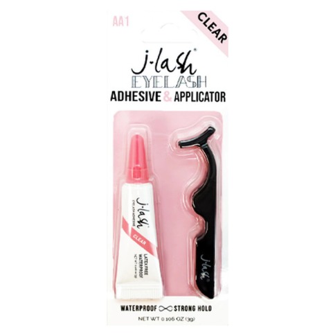 SET APLICADOR Y GOMA DE PESTA&Ntilde;AS  TRANSPARENTE JLASH AA1