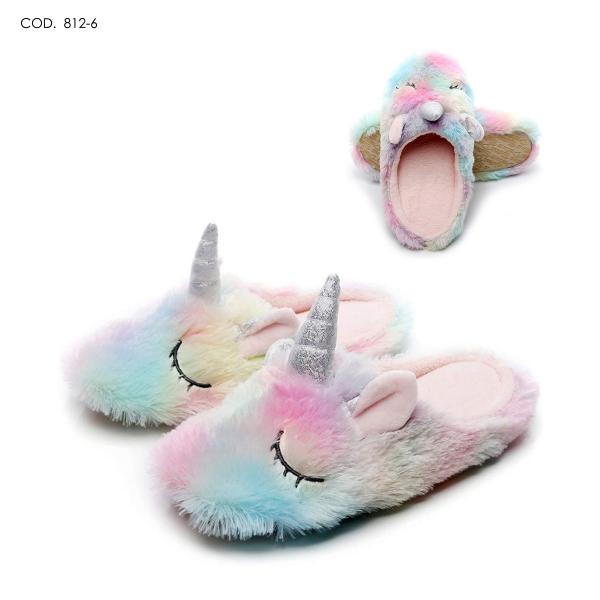 PANTUFLAS UNICORNIO 812-6