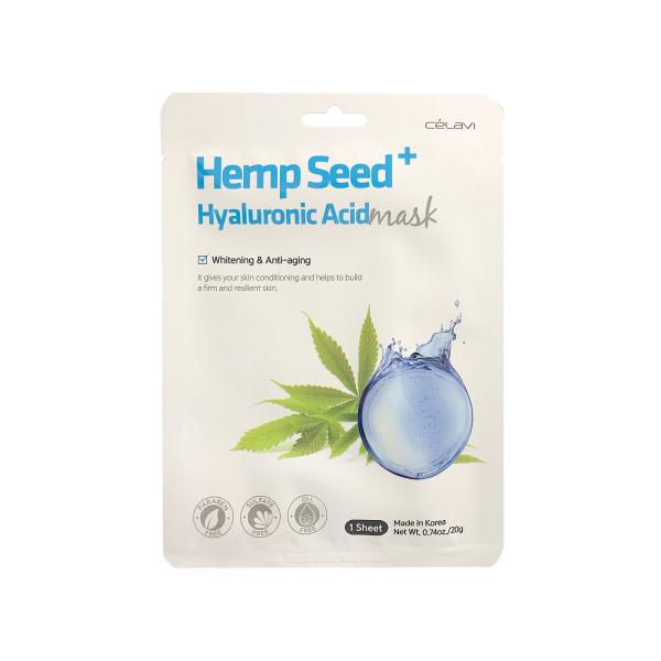 MASCARILLA FACIAL DE CANNABIS CON HYALURON CELAVI