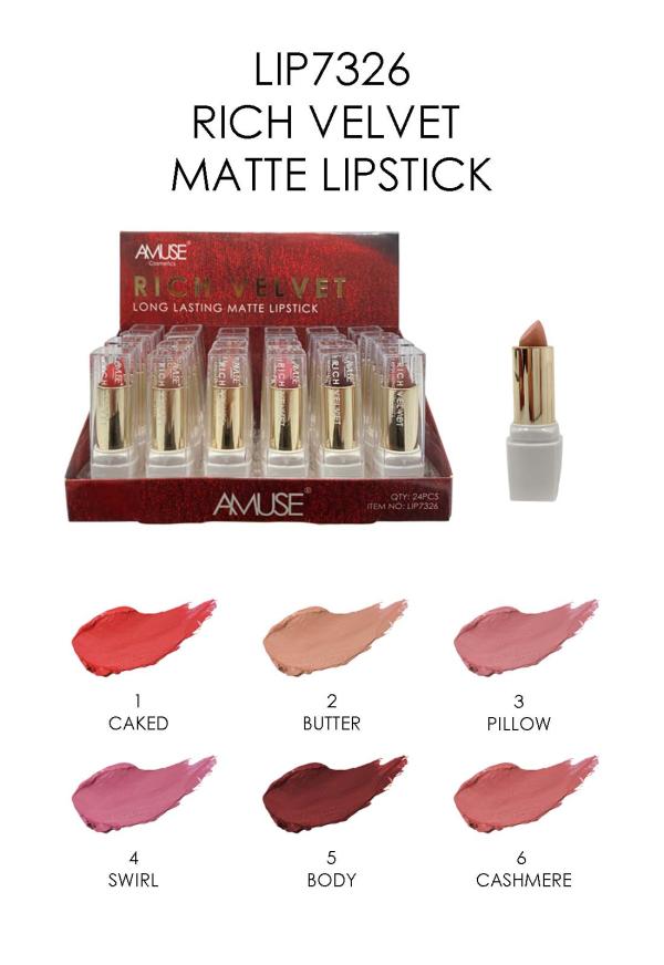 LABIAL EN BARRA MATTE RICH VELVET