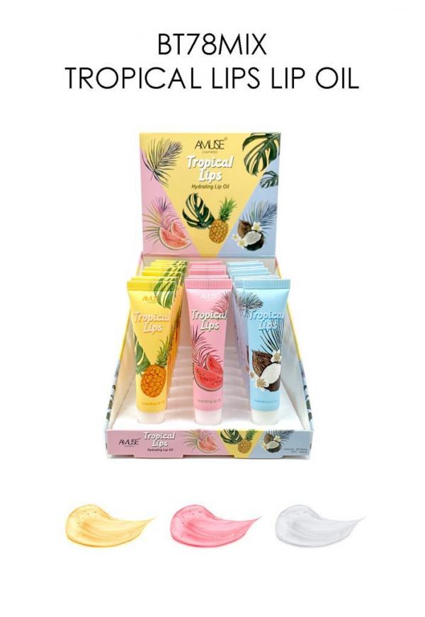 LABIAL OIL AMUSE TROPICAL LIPS LIP OIL DESC*