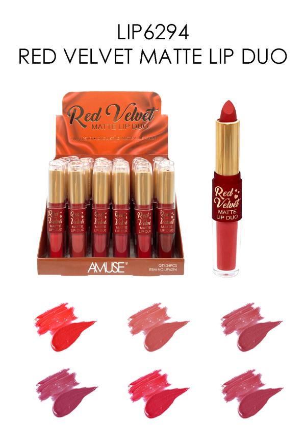 LABIAL EN BARRA AMUSE RED VELVET DUO LIP6294