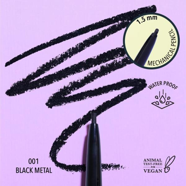 UNDENIABLE GEL LINER (001, BLACK METAL)