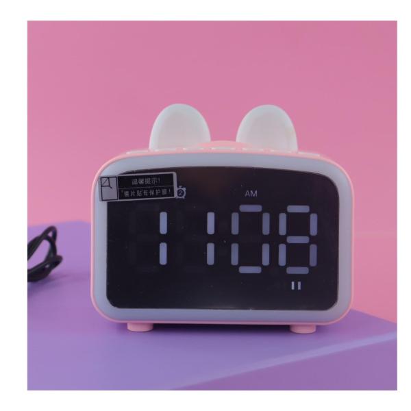 LAMPARA CON RELOJ DESPERTADOR
