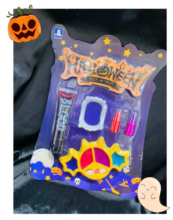 SET DE SOMBRAS Y LABIAL HALLOWEEN PARA NI&Ntilde;AS