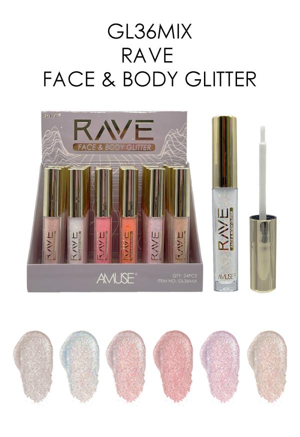 FACE AND BODY GLITTEER  AMUSE DESC*