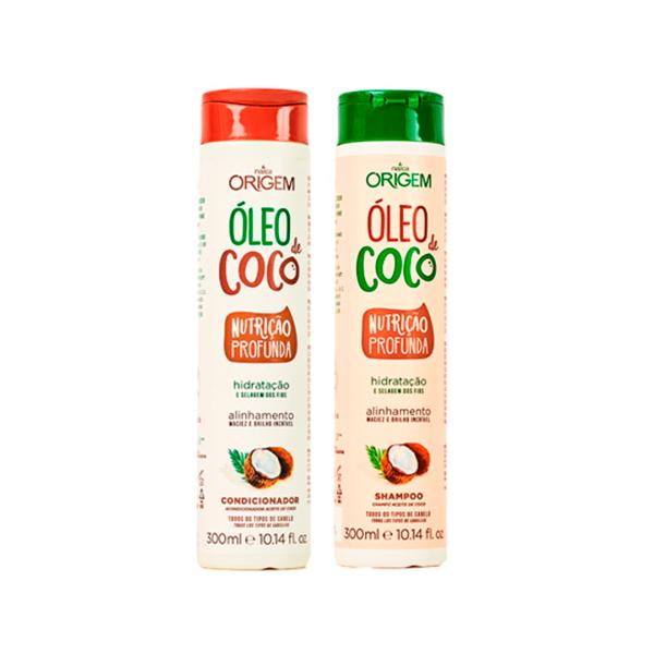 KIT SHAMPOO Y ACONDICIONADOR DE ACEITE DE COCO ORIGEM