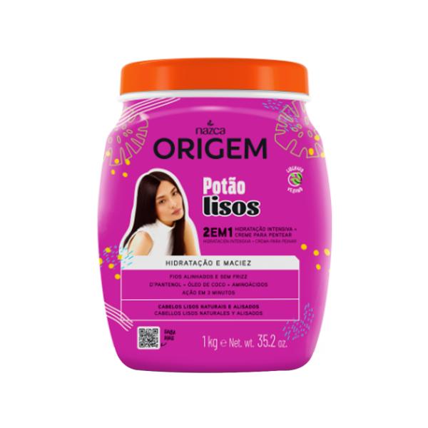 CREMA DE PEINAR PARA CABELLOS LISOS ORIGEM