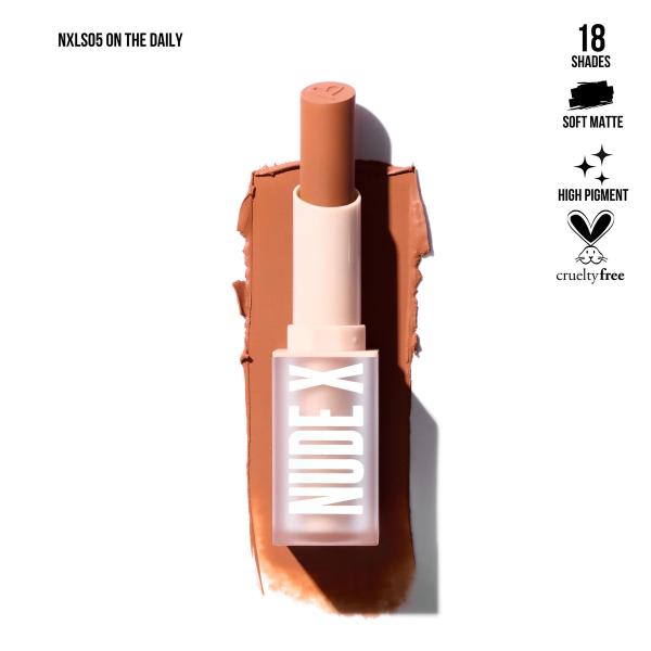 LABIAL EN BARRA NUDE X ON THE DAILY BEAUTY CREATIONS