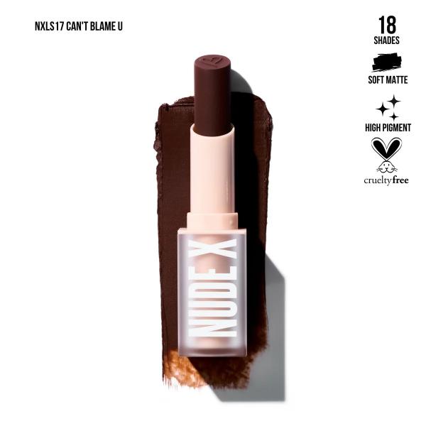 LABIAL EN BARRA NUDE X CANT BLAME U BEAUTY CREATIONS