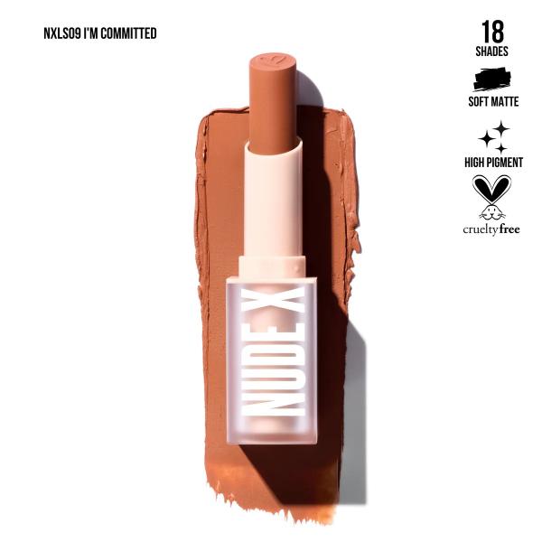 LABIAL EN BARRA NUDE X IM COMMITTED BEAUTY CREATIONS