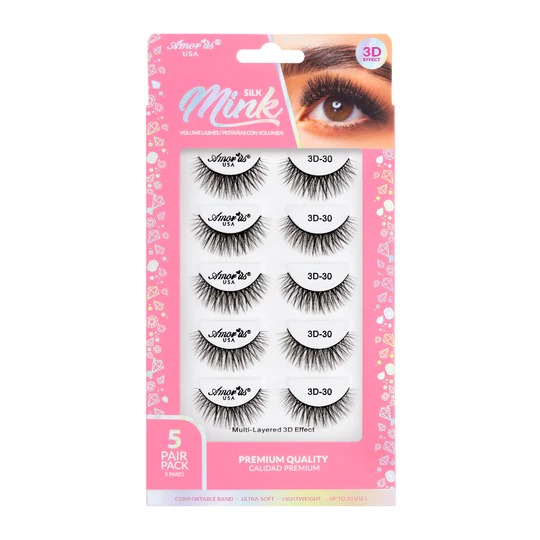 5 PAIR PACK 3D FAUX MINK LASH -30