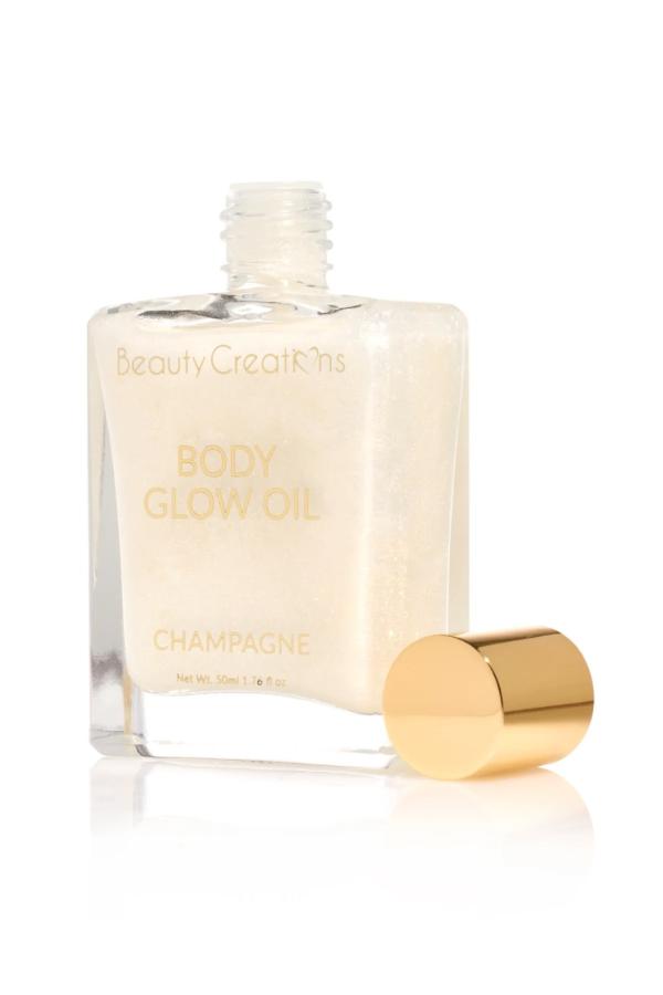 BRILLO CORPORAL EN ACEITE BEAUTY CREATIONS TONO CHAMPAGNE