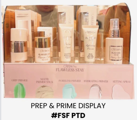 EXHIBIDOR ACR&Iacute;LICO DE PRIMER&acute;S BEAUTY CREATIONS