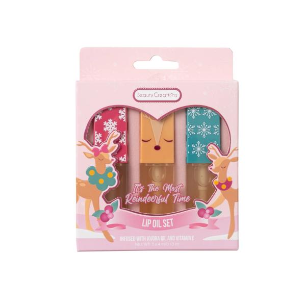 LIP OIL SET IT&acute;S THE MOST REINDEERFUL TIME BEAUTY CREATIONS