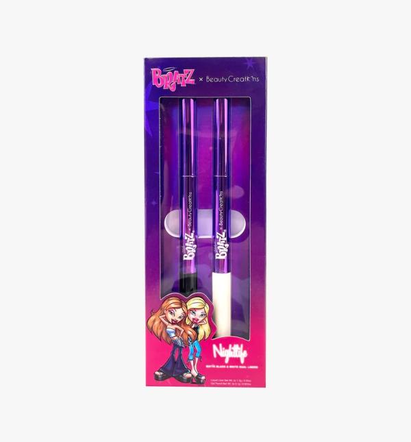 SET DE DELINEADORES X BRATZ GIRLS NITE OUT "NIGHTLIFE" BLACK & WHITE LINERSET BEAUTY CREATIONS