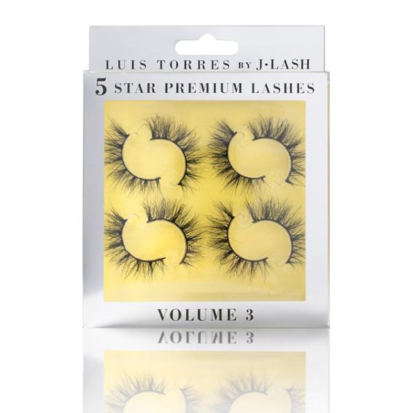 PESTA&Ntilde;AS POSTIZAS LUIS TORRES X JLASH VOL. 3 4 PAIR LASH - 5 STAR