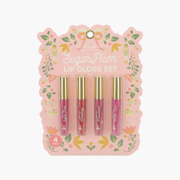 KIT DE 4 BRILLOS LABIALES SUGAR PLUMP CELAVI