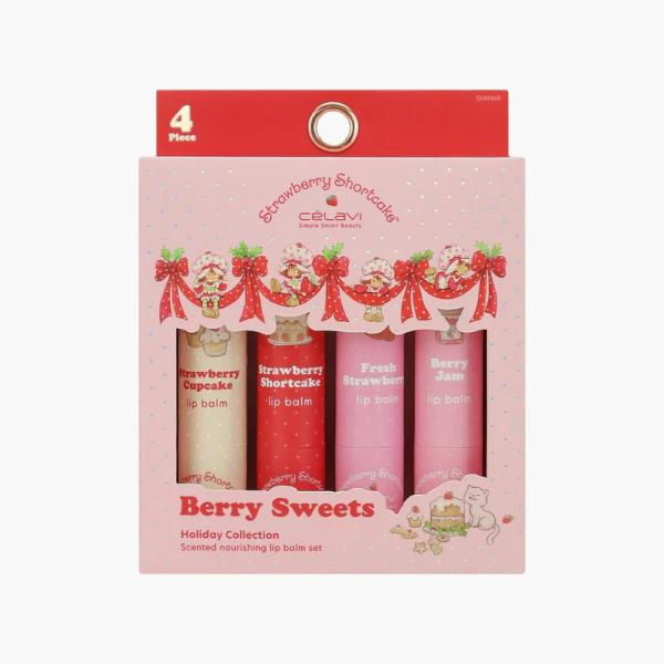 SET DE BALSAMO DE LABIOS STRAWBERRY SHORTCAKE CELAVI
