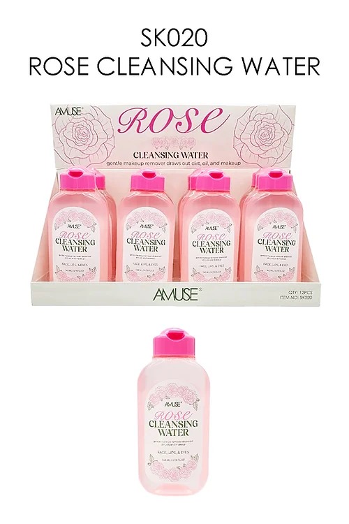 LIMPIADOR FACIAL CON AGUA DE ROSAS AMUSE DESC*