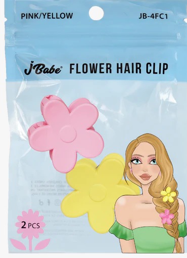 PINZA PARA EL PELO - ROSA-AMARILLO