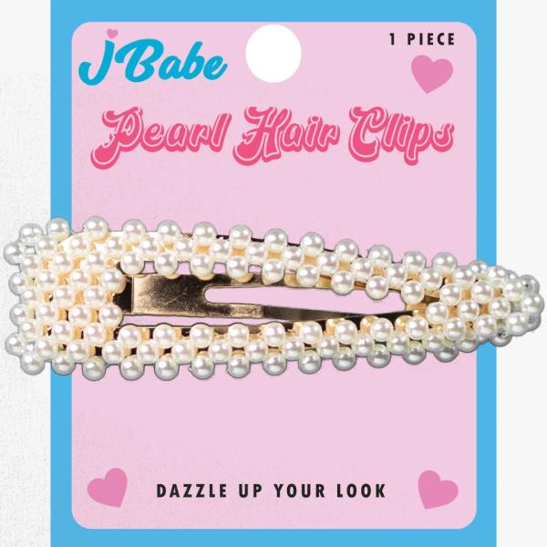 PINZA PARA EL PELO PERLA BLANCA (TRI&Aacute;NGULO) - 1 UD.