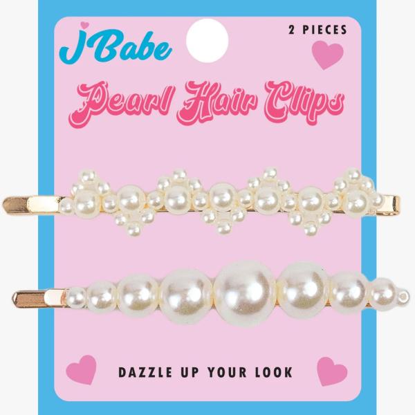 PINZA PARA EL PELO DE PERLAS - 2 UDS.