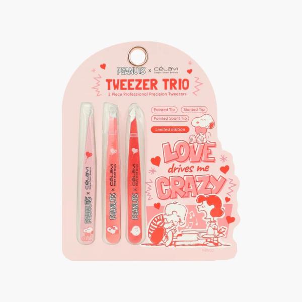SET DE PINZAS PARA CEJAS PEANUTS CELAVI