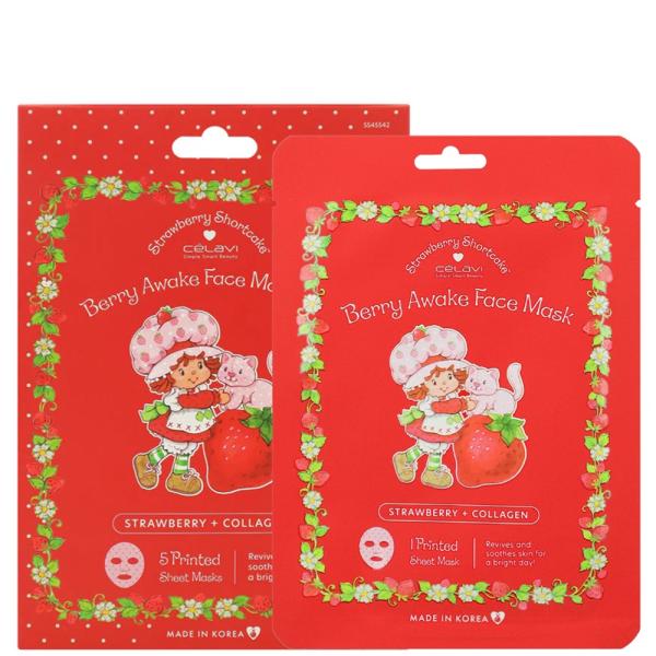 MASCARILLA FACIAL STRAWBERRY SHORTCAKE CELAVI