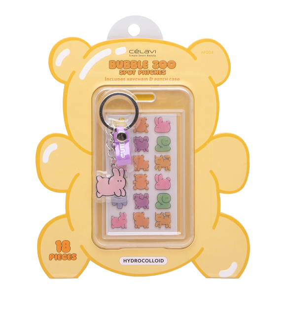 PARCHE DE BURBUJAS ZOO CON ESTUCHE Y LLAVERO CELAVI 18 PATCH
