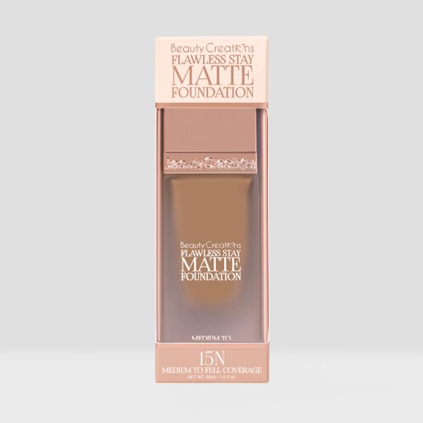 BASE LIQUIDA FLAWLESS STAY MATTE FOUNDATION BEAUTY CREATIONS
