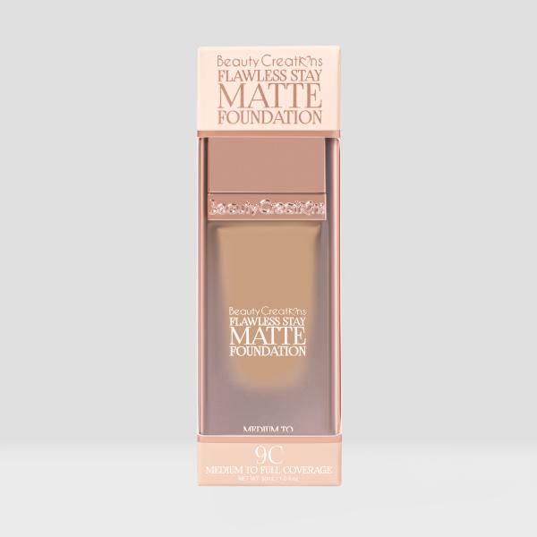 BASE LIQUIDA FLAWLESS STAY MATTE FOUNDATION BEAUTY CREATIONS 30 ML