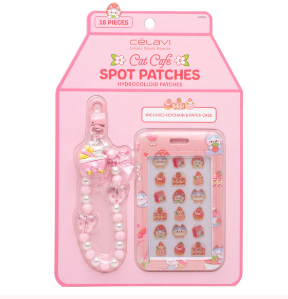 PARCHE FACIAL Y LLAVERO CAT CAFE CELAVI 18 PATCH