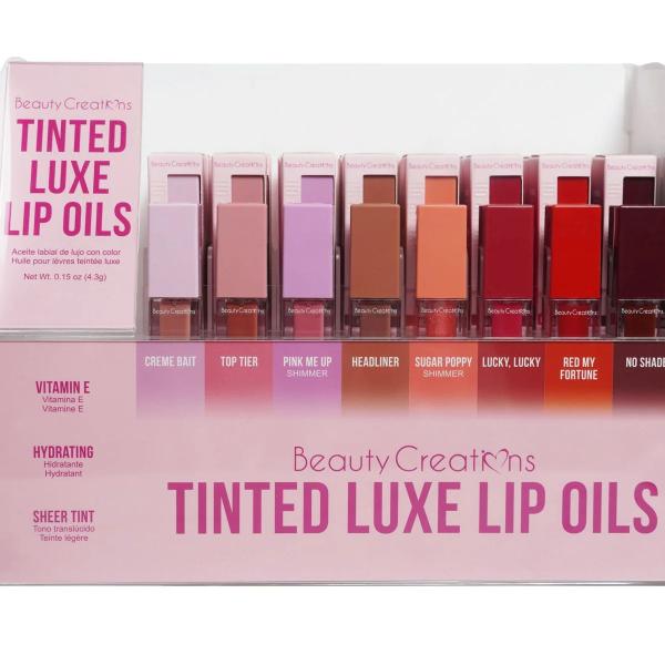 EXHIBIDOR TINTED LUXE 48PCS+8 TESTERS BEAUTY CREATIONS