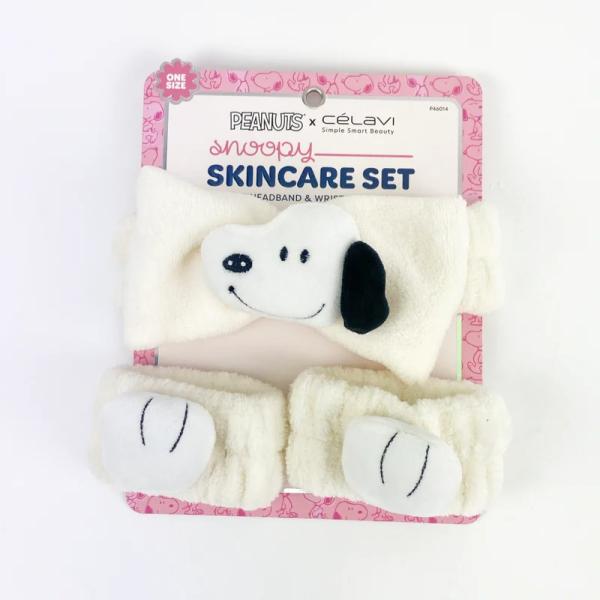 SET DE ACCESORIOS PARA SKINCARE PEANUTS SNOOPY 2PC CELAVI