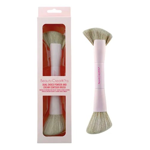 BROCHA DOBLE PARA POLVO Y CONTORNO BEAUTY CREATIONS
