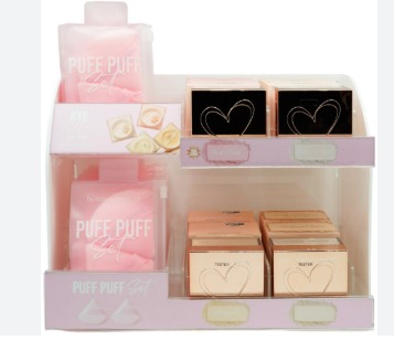 DISPLAY CON ACRLICO POLVO FIJADOR 48 PCS + 4 TESTER BEAUTY CREATIONS